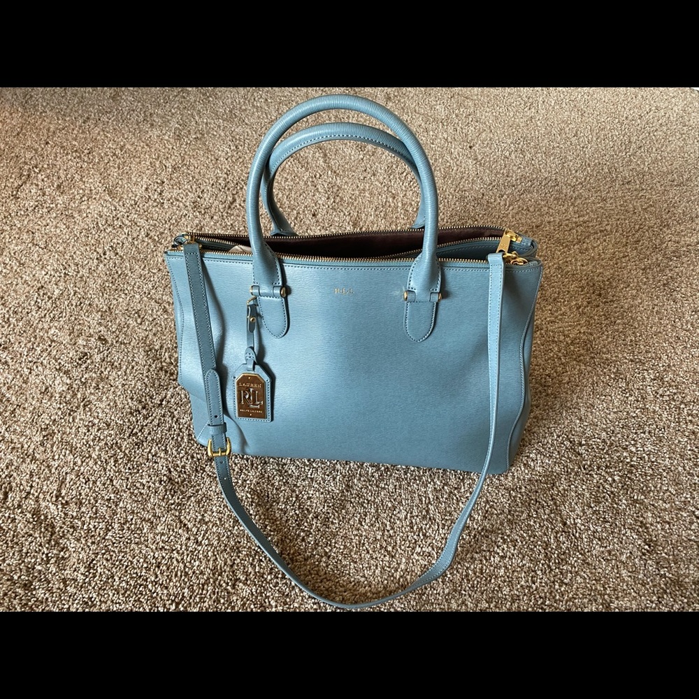 Ralph Lauren Blue Leather Women's Bag